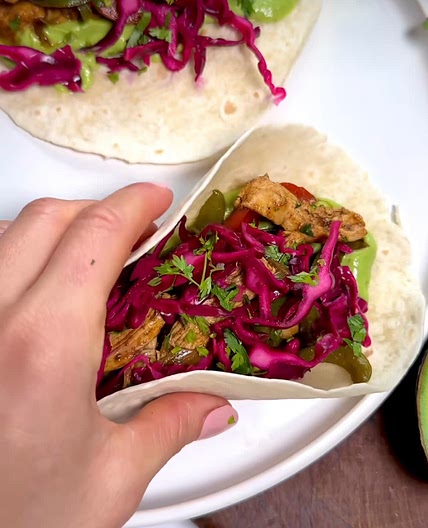 Healthy chicken fajitas 