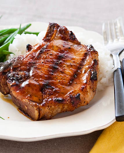 Asian-Caramel Glazed Pork Chops