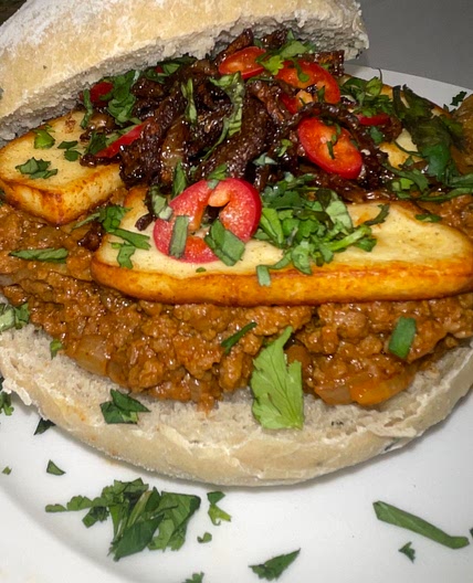 Keema Sloppy Joe’s with a Cardamom and Coriander Bun