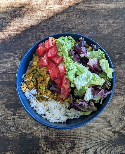 Veggie Burger Burrito Bowl