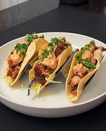 Air Fryer Jerk Chicken Tacos