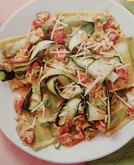 Garden spinach ricotta ravioli