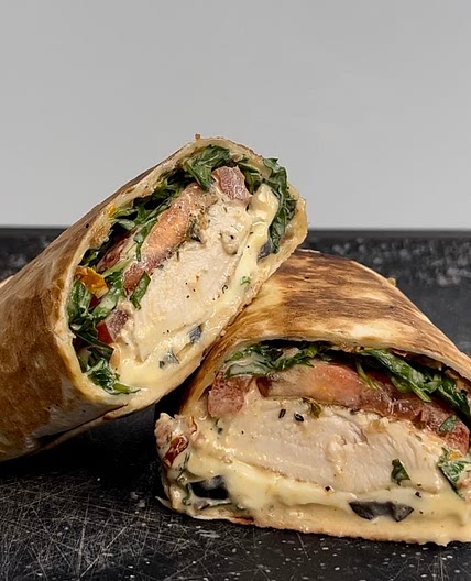 Chicken mozzarella wrap