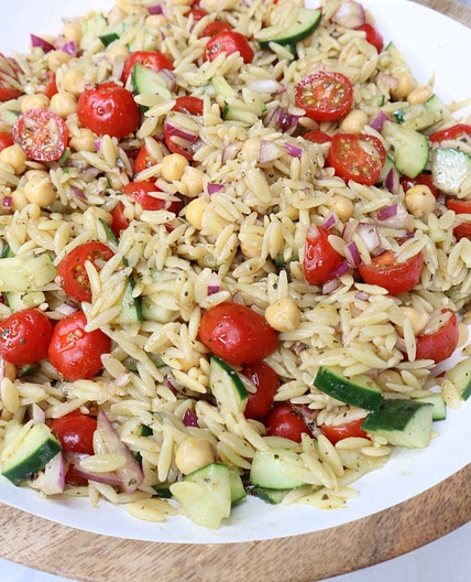 Lemon Orzo Pasta Salad