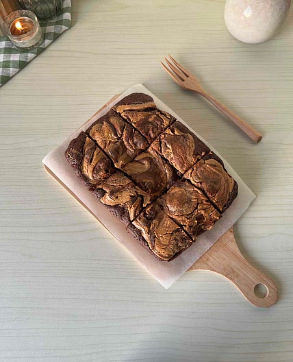 Peanut butter brownies
