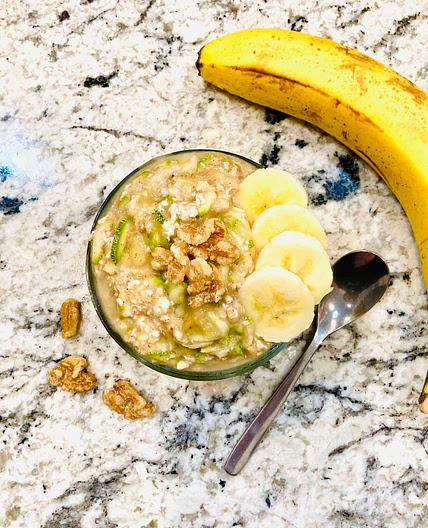 Zucchini Banana Overnight Oats