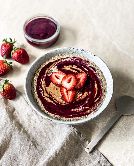 Seed Bircher And Berry Compote