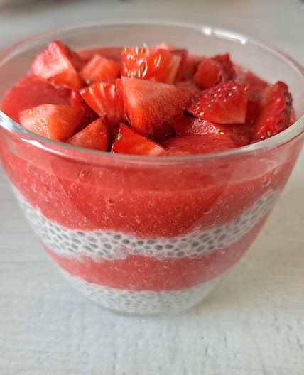 Erdbeer-Chiapudding