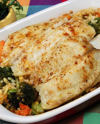 Tilapia All-in-One Casserole