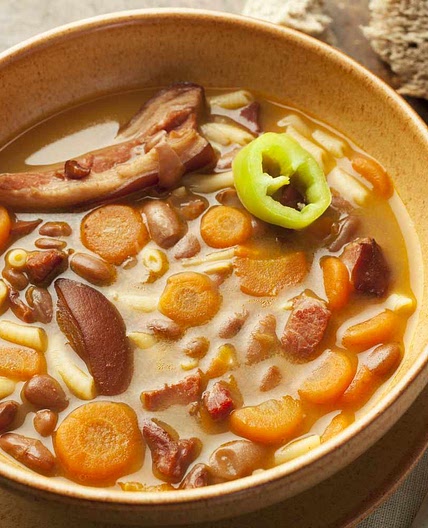 Hungarian Bean Soup (Bab Leves)