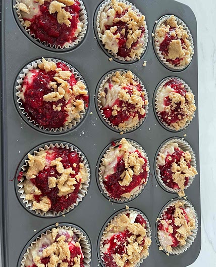 MUFFINS FRAISE FRAMBOISE
