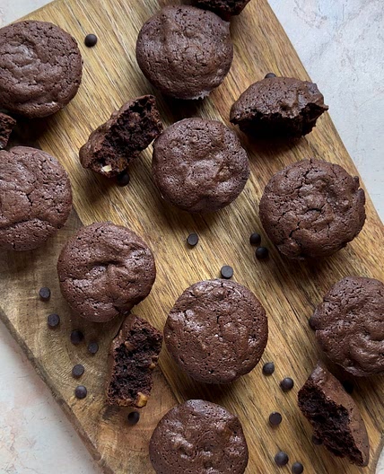 Tiny brownie muffins 🍫