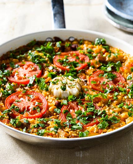 Risotto w/ Chorizo, Chickpeas & Potatoes 