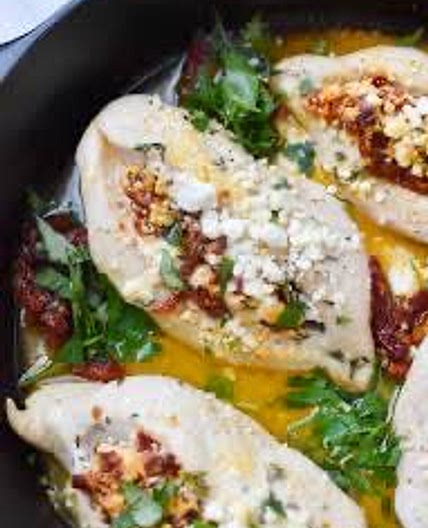 Goat Cheese & Sun-dried Tomato Stuffed Chicken
