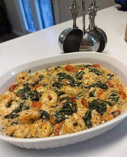 CREAMY TUSCAN SHRIMP (KETO FRIENDLY)