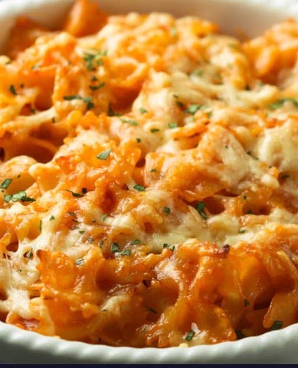 Mediterranean Chicken Pasta Bake