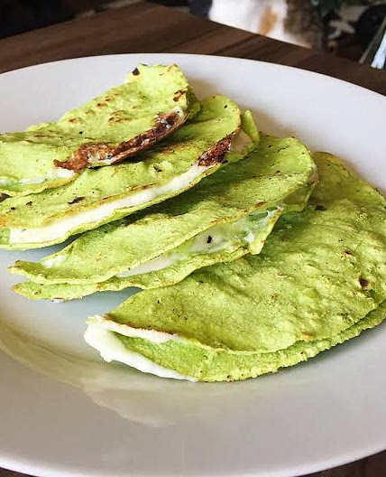 Quesadillas con Jamón  y vegetales
