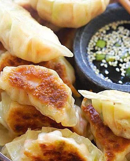 Gyoza crevette,   -BBQ-