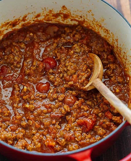 Ground beef meat sauce