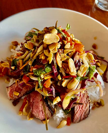 Fragrant Beef Thai Salad with Rice