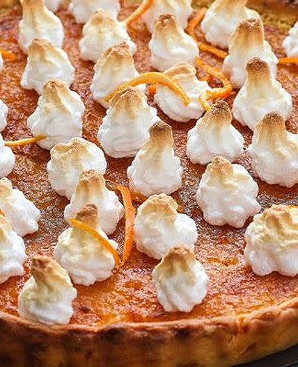 Tarte à l’orange meringuée
