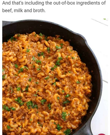 Homemade Cheeseburger Macaroni (Hamburger Helper Copycat)