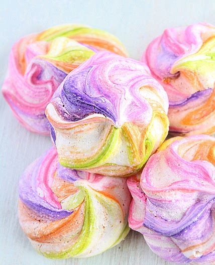 Watercolor Meringues