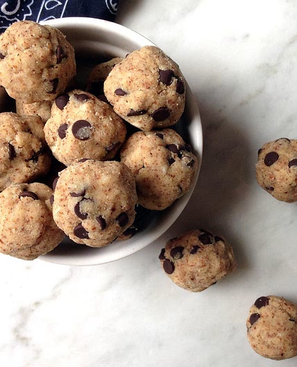 Dark Chocolate Cookie Dough Balls
