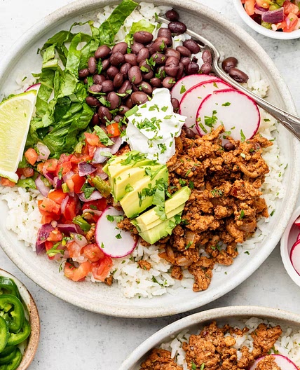 Turkey Burrito Bowls
