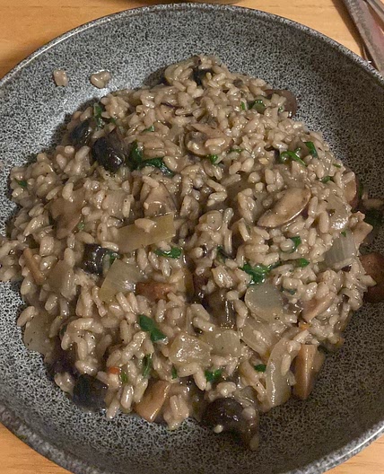 Mushroom risotto