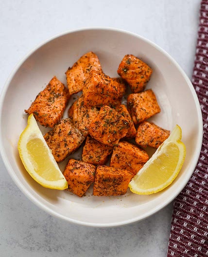 Air Fryer Salmon Bites