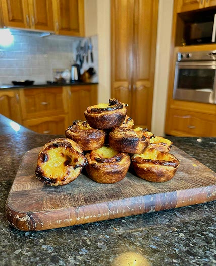 Traditional Portuguese tarts 