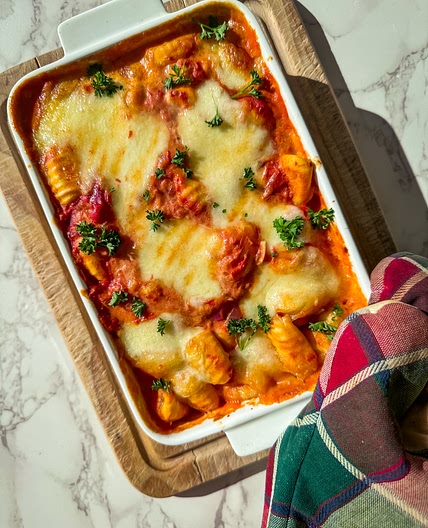 Harissa Gnocchi Bake