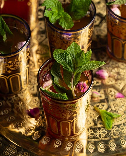 Thé à la menthe marocain