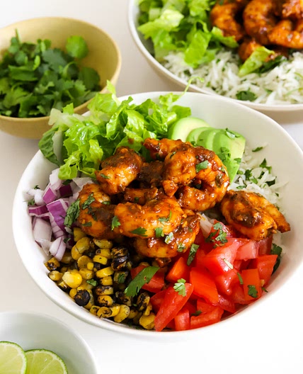 CHIPOTLE SHRIMP RICE BOWLS