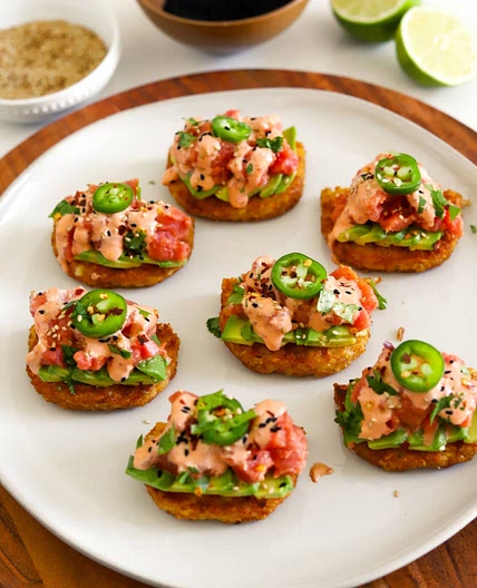 SPICY TUNA CRISPY HASHBROWN BITES