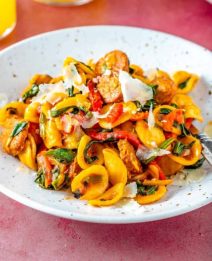 Spanish-Style Chorizo Pasta