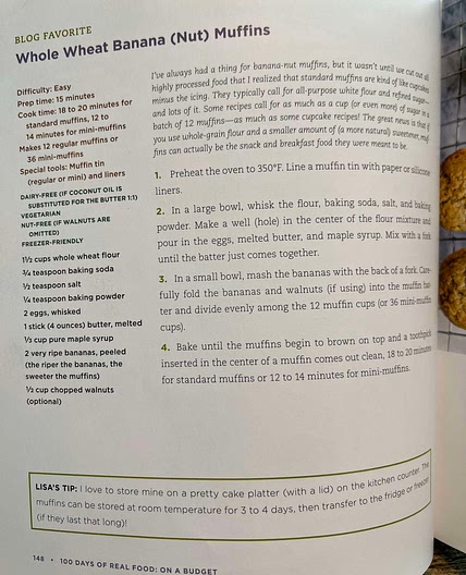 Whole Wheat Banana Nut Muffins