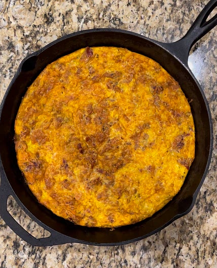 Bacon & Cheese Frittata! 🥓🧀🥚