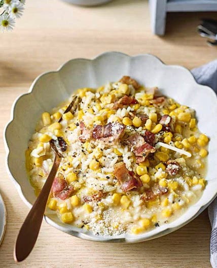 Sainsbury’s Magazine Bacon and Sweetcorn risotto 