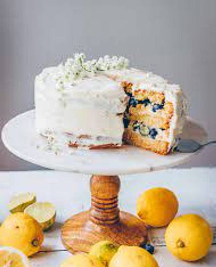 White Chocolate & Blueberry Cake