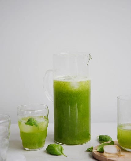 Limonade au basilic