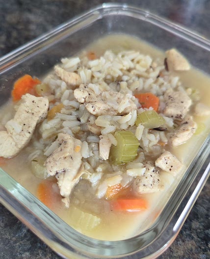 Jade's rice and chicken soup