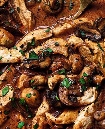 WW Chicken and mushroom stroganoff 