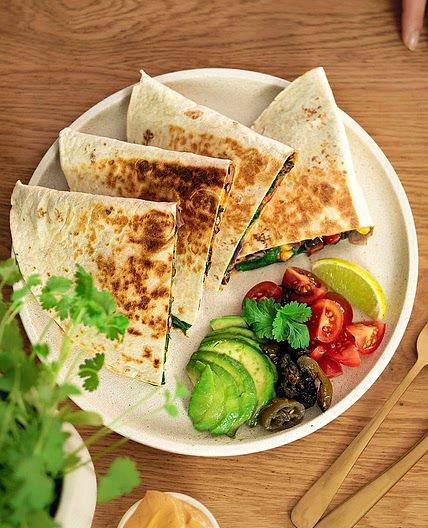 BLACK BEAN QUESADILLAS