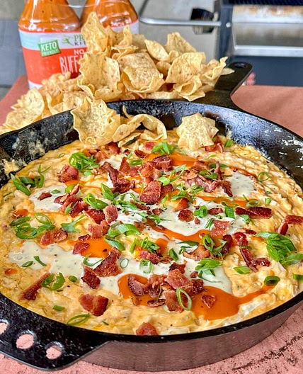 Smoked Buffalo Chicken Dip