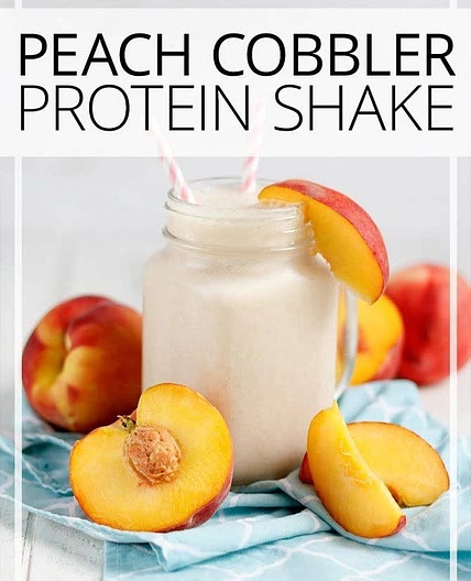 Peach Cobbler Protein Shake