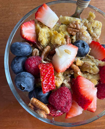 Banana Egg Scramble Bowl