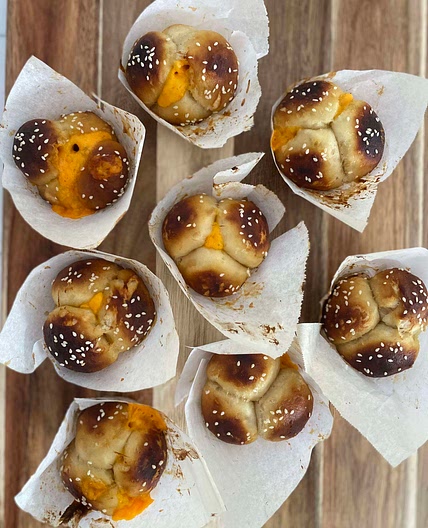 WIC Approved Cheesy Pretzel Monkey Bread