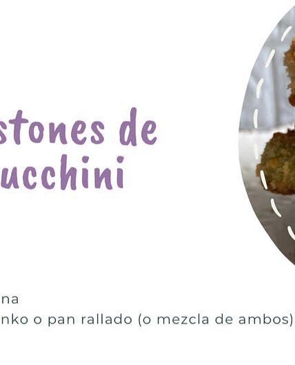 Bastones de zucchini